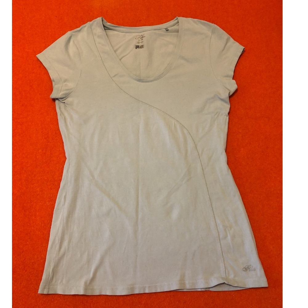 Fila light blue athletic tee VGUC